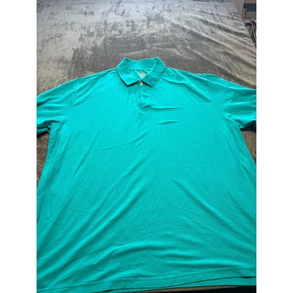 The Foundry Mens Polo Shirt Size 3xl‎ Aqua Teal Short Sleeve - Picture 1 of 5